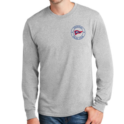 Long Sleeve Cotton Tee With Name On Sleeve Thumbnail