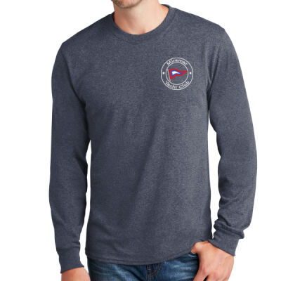 Long Sleeve Cotton Tee With Name On Sleeve Thumbnail